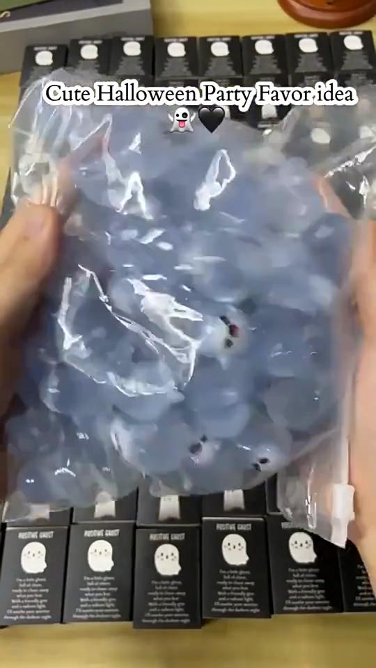 Glow In the Dark Mini Ghost Figures with Box,Nightlight Ghost Model