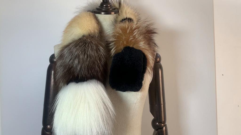 Women Winter Thick Keep Warm Real Fox Fur Scarf Natural Soft Fluffy Fur Scarves Lady Fashion Colorful 100% Real Fox Fur Mufflers