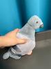 Kawaii Simulated Gray Pigeon Plush Toy Cute Soft Stuffed Animals Plush Dove Bird Doll Birthday Halloween Gift Bing Bong for Kids