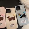 iPhone 16 15 14 Case Compatible and Suitable for 13 12promax Stereo Embroidery Dachshund