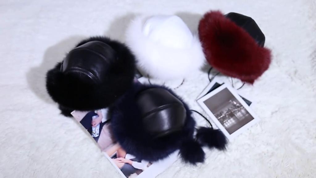 100% Natural real fox fur hat Women cap Thick fur cap Winter warm hat Female fashion for women hat with earmuffs hat