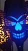 Solar Halloween Skull Lights Flickering Flame Torch Lights Waterproof LED Outdoor Decor for Patio Yard Path Landscape Lighting
