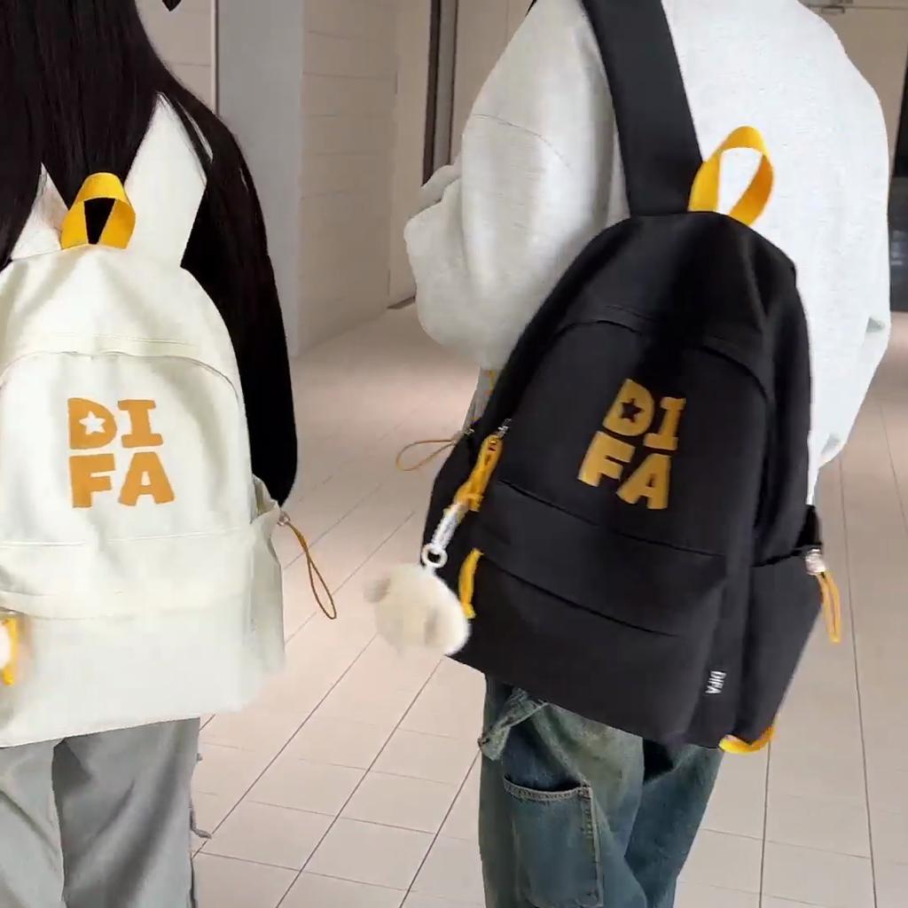 Campus Schoolbag Junior High School Student Backpack Unisex Large Capacity Travel Lightweight Backpack
