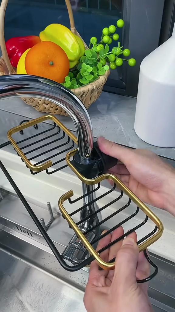 Kitchen Storage Rack, Faucet Storage Rack Storage Organizer Holder Shelf