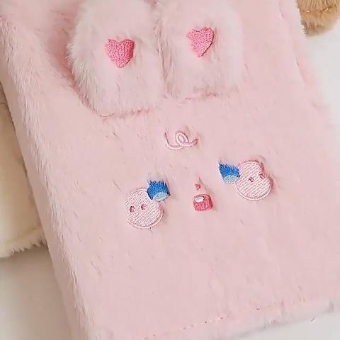 Cartoon Plush A5 Binder Photocard Holder Idol Photo Album Photocards Collect Book Kawaii School Stationery Picture Albums