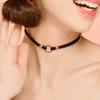 Yousheng Női Choker Finom Kidolgozás Temperamentumos Gótikus Nyújtható Geometriai Dísz Ékszer Műbársony Gótikus Choker Nyaklánc Randevúhoz