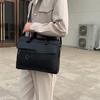 New Portable Men's Briefcase Computer Crossbody Business Leisure Business Travel Office Shoulder Bag