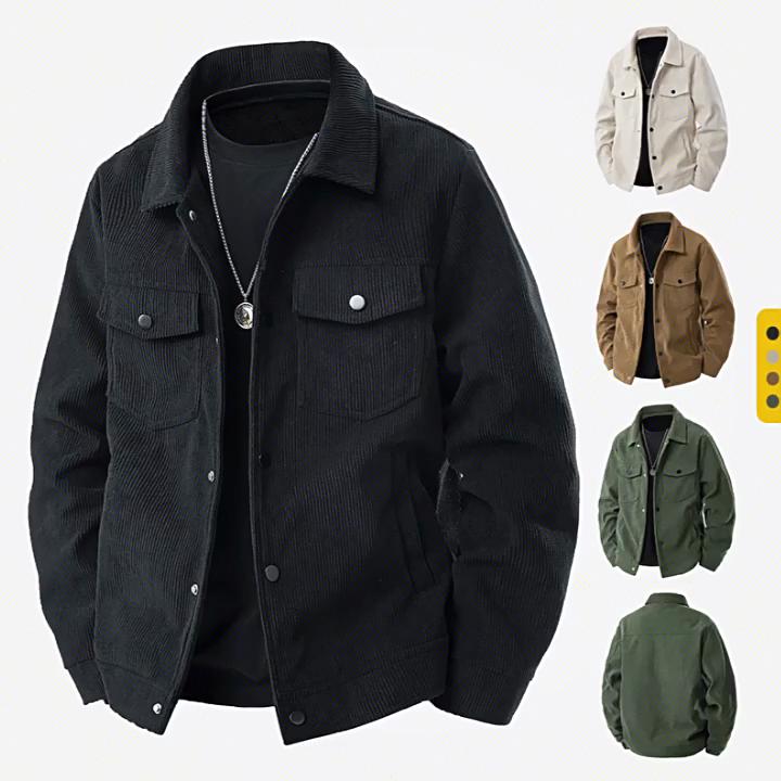 New Design Corduroy Jacket, Breathable and Lightweight, Trendy and Versatile To Showcase Personality, with Delicate and Soft Fabric
