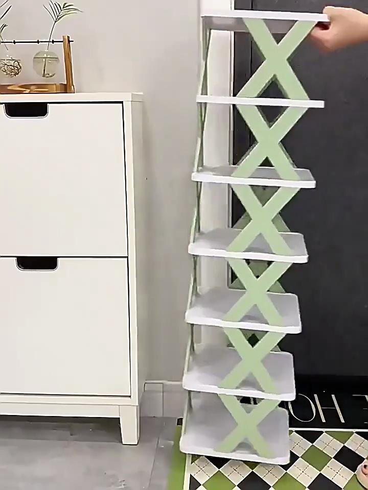 Organizzatore Scarpe A Fessure | Impilatore Doppio Strato | Salvaspazio | Contiene 8 Paia