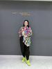 XITAO Personality Print Asymmetrical Shirt Fashion Loose Women Top ZY8785