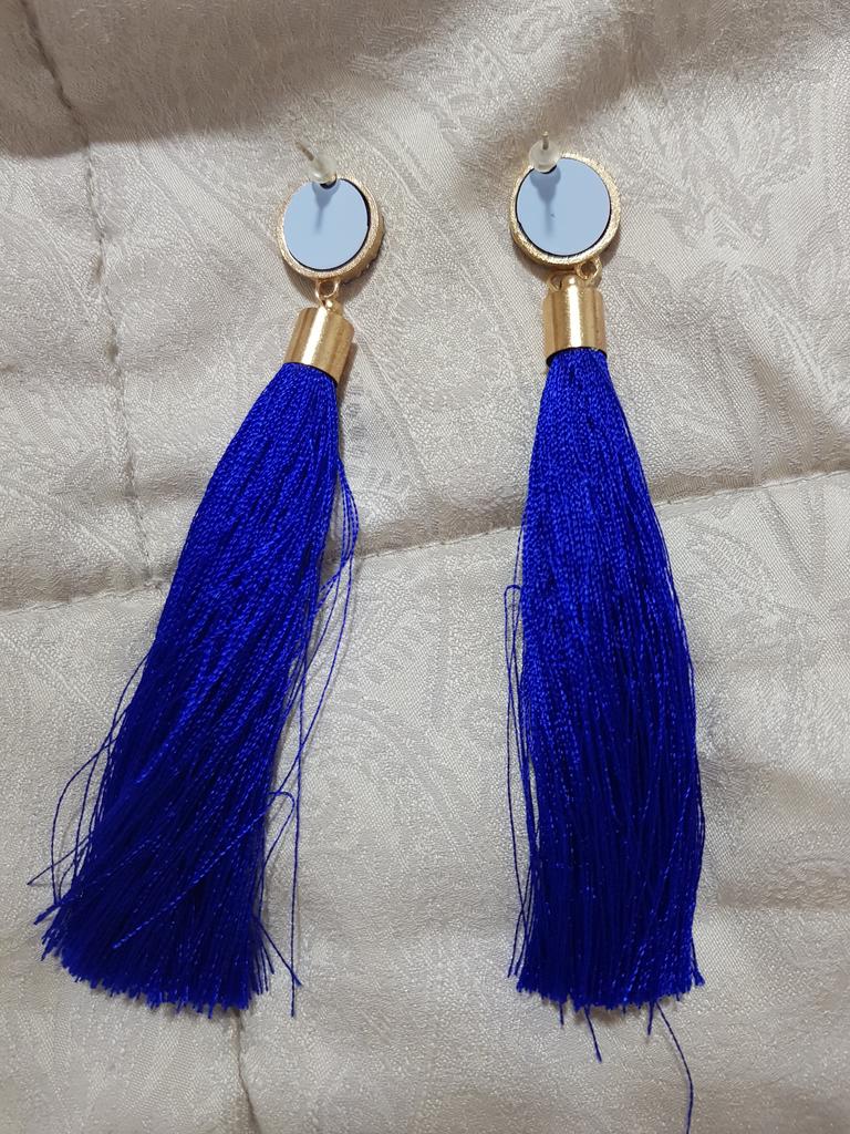 Mode Charme Femmes Bohemia Crystal Silk Tassel Frange Dangle Ear Stud Boucles d'oreilles Mode Charme Femmes Bohemia Crystal Silk Tassel Frange Dangle Ear Stud Boucles d'oreilles