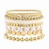Bohemian Style Womens Multilayer Beaded Bracelet Set With Copper And Faux Pearl Design For Gift Giving
