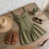 Polyester Pleated Sleeveless Mini Dress With High Waist For Summer Casual Wear