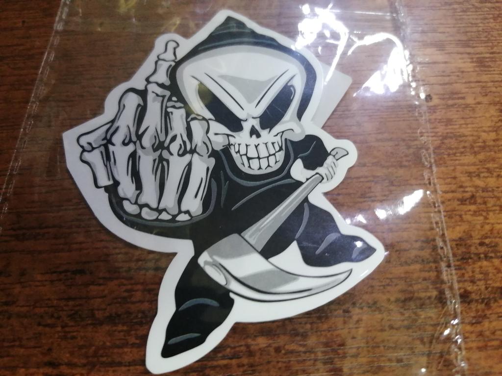 Nouiroy Adesivi Auto Teschio Riflettenti – Confezione Da 2 Pezzi, Dimensioni 20x13 Cm, Vinile Impermeabile Per Finestrini E Paraurti, Decorazione Universale