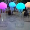 Intelligente sprachgesteuerte Quallenlampe, Umgebungslicht, Nachtlicht, agiler Touch-Fuß, schillernde Farbe, allmählich wechselnde Farbe
