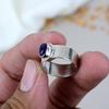 925 Sterling Silver Amethyst Designer Band Ring Women