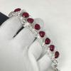Red Ruby Gemstone Handmade 925 Sterling Silver Bracelet, Red Ruby Bracelet For Wife , Unisex Bracelet, Birthday Gift Fot Wife