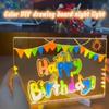 Tableau Message Acrylique Lumineux LED Effaçable Tableau à Dessin USB Cadeau d'Anniversaire Publicité de Bar pour Activités Créatives avec Support