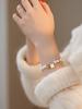 Lucky Love Baroque Natural Freshwater Shell Bracelet Girls Niche Premium Feel Beaded Bracelet