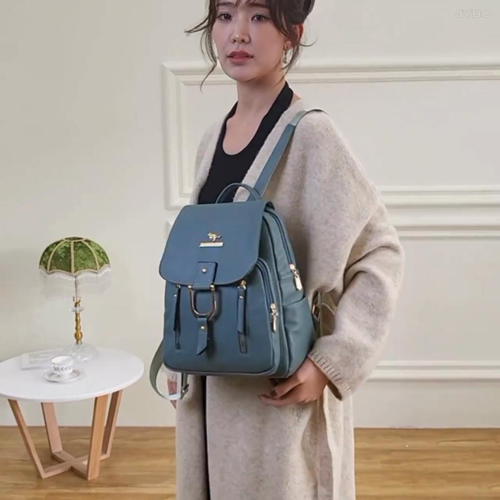 Luxury Leather Fashion Women Backpack Outdoor Travel Bag Large Capactiy Girl Schoolbag Daily Knapsac