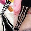 Womens Black Skeleton Tattoo Socks Pantyhose Stockings Tights Leggings