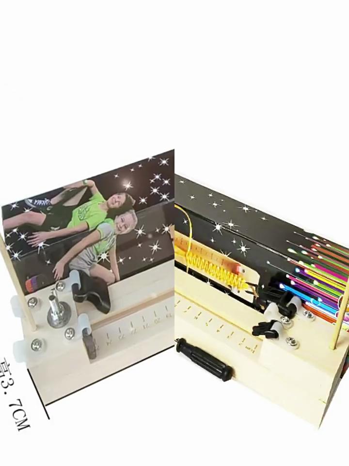 Weben Holzrahmen Paracord Stahlnadel Kombination Paracord DIY Armband Webwerkzeug