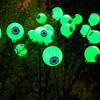 Scary Solar Eyeball Lights Outdoor Halloween Decor Waterproof Green LED Stake Lights for Garden Pathway Lighting Party Decor