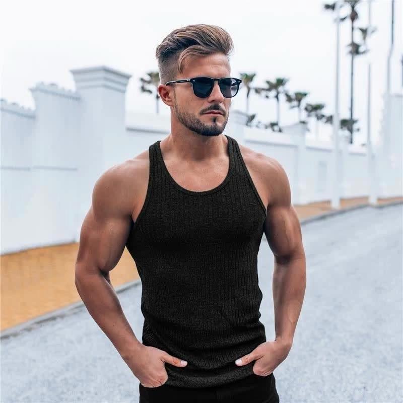 Canotta Uomo Estate Slim Fit – Maglia Muscolare In Mistica Cotone, Gilet Per Palestra E Bodybuilding, Taglie S-XXL (Leggi La Guida Taglie)