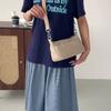 Women's Bag Solid Color Shoulder Bag Multi-Compartment Crossbody Bag