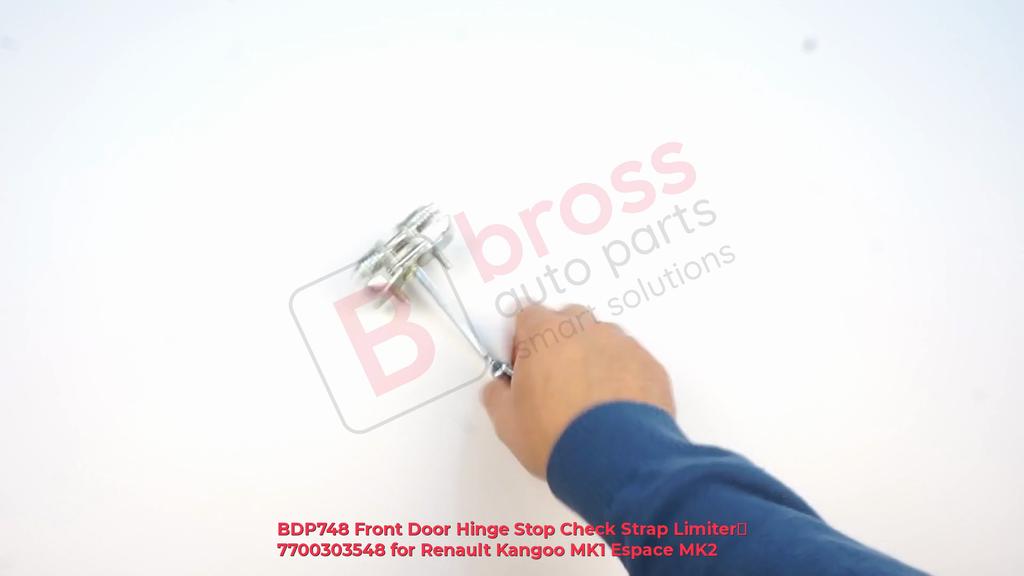 BDP748 Front Left OR Right Door Hinge Stop Check Strap Limiter for Renault Kangoo MK1 X76 FC/KC 1997-2010, Espace MK2 J63 1991-1996 7700303548