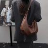PU Hobo Bag Women's Fashion Shoulder Tote with Soft Texture Large Capacity Casual Everyday Handbag