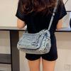 Denim Bag Women's Commuter Tote Bag Large Capacity Crossbody Bag