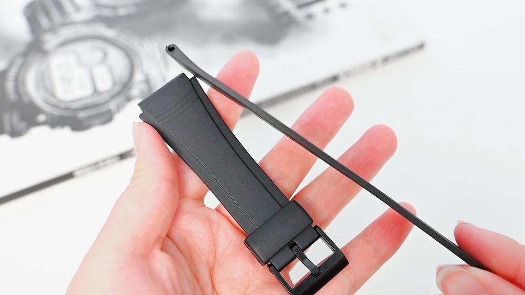 Gumowy Pasek do Casio F-201W F-201WA DB-36 WS-300 Męski Sportowy Wodoodporny Czarna Żywica Wymienny Bransoleta Pasek do Zegarka 18mm