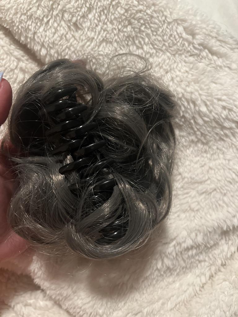 Chignon Disordinato Pezzo Di Artiglio Clip In Chignon Per Donna Estensione Dei Capelli Lisci Corti Coda Di Cavallo Alta Updo Arruffato Per Ragazze | SHEIN ALIA - Foto 2