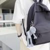 Solid Color student Schoolbag Women's Large Capacity Lightweight Backpack Men's Short-distance Travel Computer Backpack