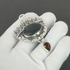 Black Obsidian Pendant, 925 Sterling Silver Handmade Jewelry, Smoky Topaz Silver Pendant, Party Wear Jewelry For Women's, Pendant Wadding Gift