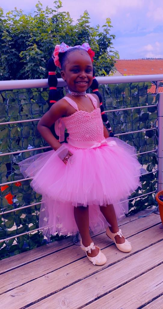 little girl black tulle dress