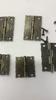 20/1Sets Antique Bronze Hinges Vintage Cupboard Cabinet Fitting with Screws Jewelry Boxes Wooden Case Hinge Furniture Hardware
