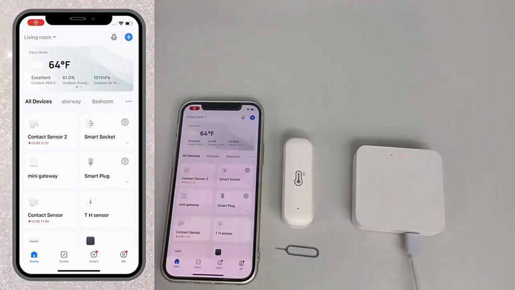 Detector Inteligent de Temperatură și Umiditate Tuya Wifi pentru Casă Interior Senzor Wireless Wifi de Temperatură și Umiditate