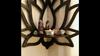 1pc Floating Wooden Lotus Shape Display Shelf, Wall Corner Crystal Stone Storage Rack,Household Storage Organization