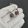 Natural Carnelian Gemstone Earrings, 925 Sterling Silver Earring, Handmade Boho Silver Jewelry Dangle Earrings, Easter Gift