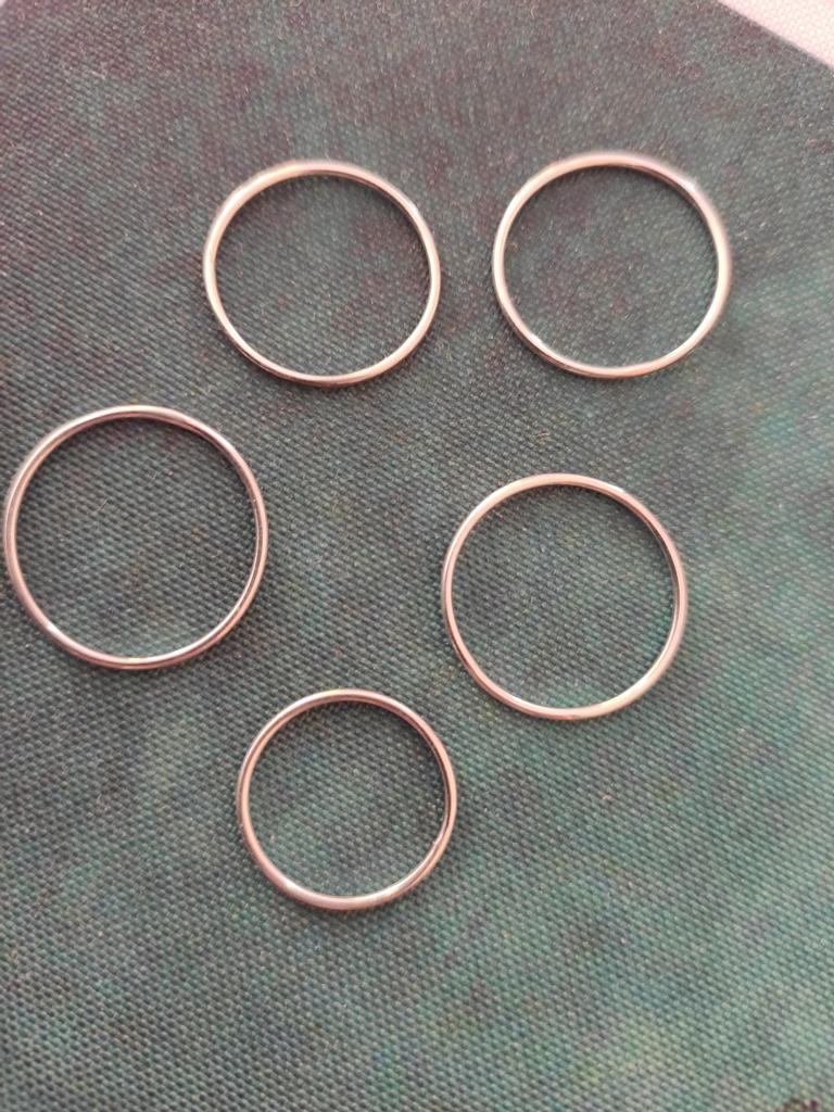 ★BTS V 着用★ONE ENOUGH★Mikro Five Rings Set/925Silver ☆BTS V 着用☆ONE ENOUGH☆Mikro Five Rings Set/925Silver