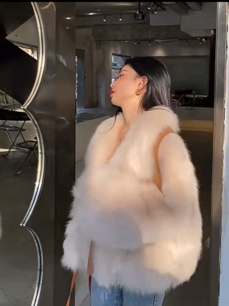 Premium Fur Coat Women's New Winter Plush Thickened Fur Coat Fluffy Foreign Gas Environmentally Friendly Foreign Gas Coat