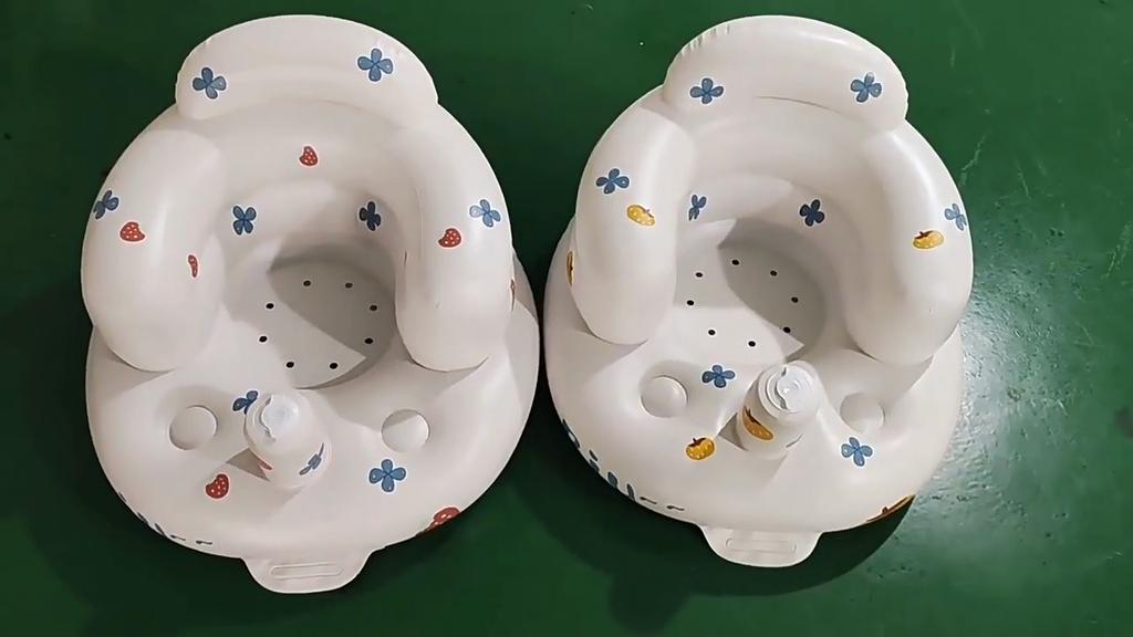 Infant Shining Baby Inflatable Sofa Children Puff Portable Bath Chairs PVC Multifunctional Seat Practice Sitting Bath Stool
