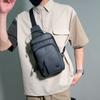 Bolso Cruzado de Color Sólido para Hombre Bolso de Hombro Oxford Bolso de Pecho de Gran Capacidad