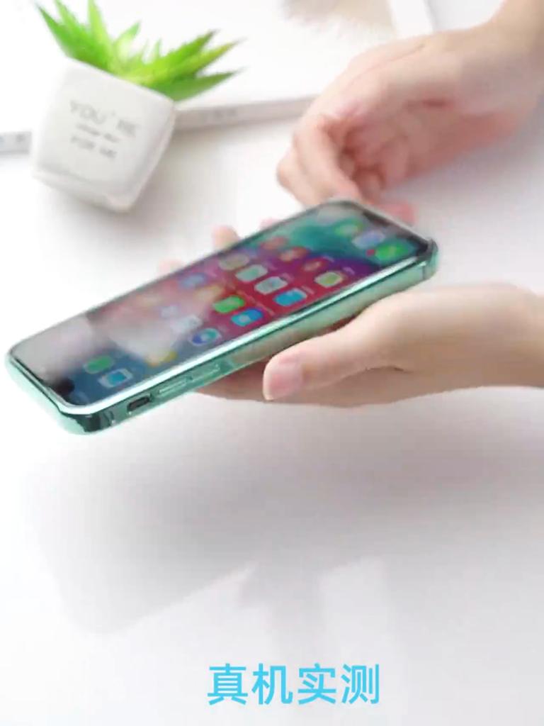 Luxury Plating Transparent Case For iPhone 11 12 13 14 Pro Max Square Frame Silicone X XR XS Max 8 7 Plus Clear Back Cover Case