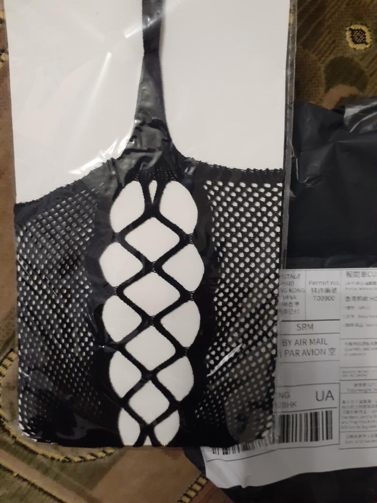 Mingnos Set Lingerie 2 Pezzi: Top A Rete Maniche Lunghe E Collant Fishnet, Crop Top Vita Alta, Trasparente, Sexy, Taglia Unica XS-L, Nero