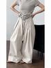 Johnature Casual Simple Versatile Pants Women Summer Thin Casual Trousers
