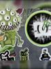 Monster Magic Claw Motorcycle Helmet Body Stickers Waterproof Vinyl Personalized Custom Decals For Motorbike Scooter Electric Vehicle Decor Logo Set