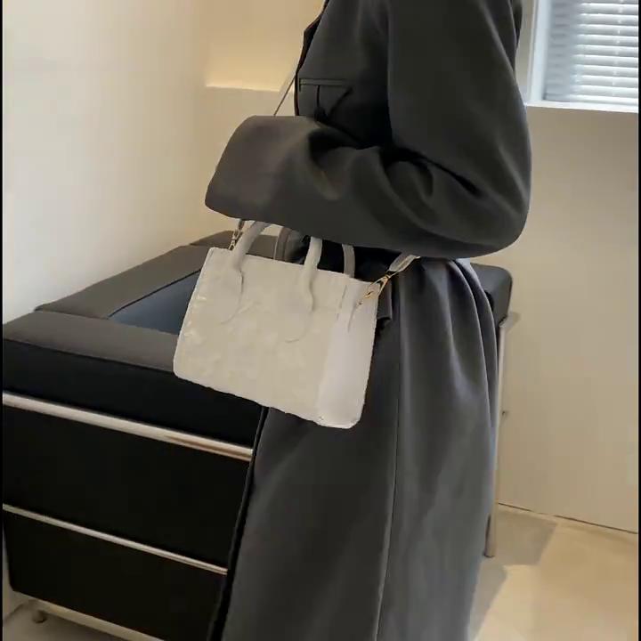 Yogodlns Floral Graphic Satchel Bag For Women Fashion Small Square Bag Fashion Portable Handbag Designer Shoulder Crossbody Bags